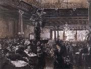 Friedrich Stahl In the cafe farmer oil painting